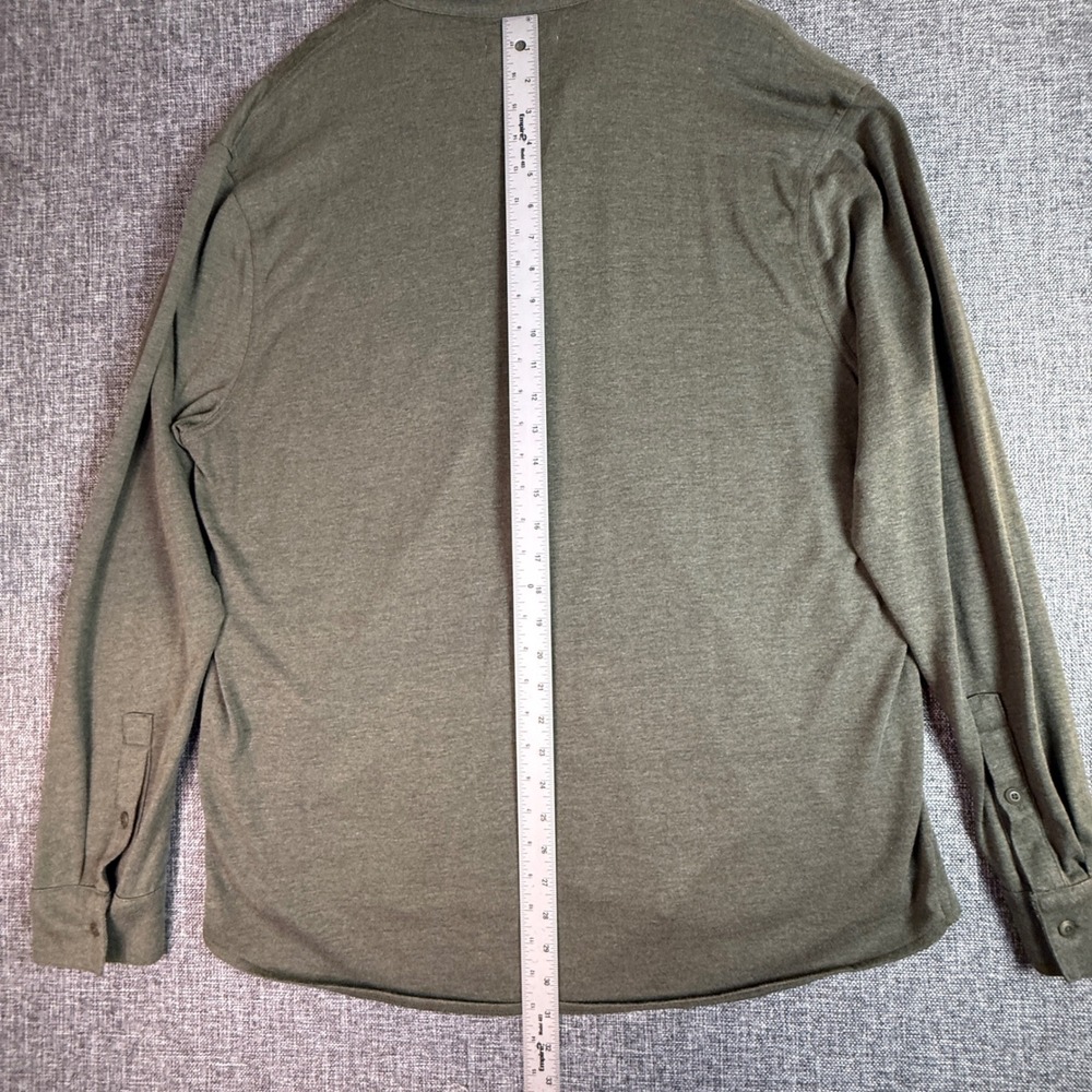 Mens Lucky Brand Henley Shirt | Size XXL | Olive Green Long Sleeve - Picture 6 of 11